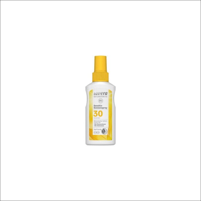 Sunburn and UV damage on sensitive skin - Lavera Bio Sunscreen Spray Sensitive SPF30, 100 ml