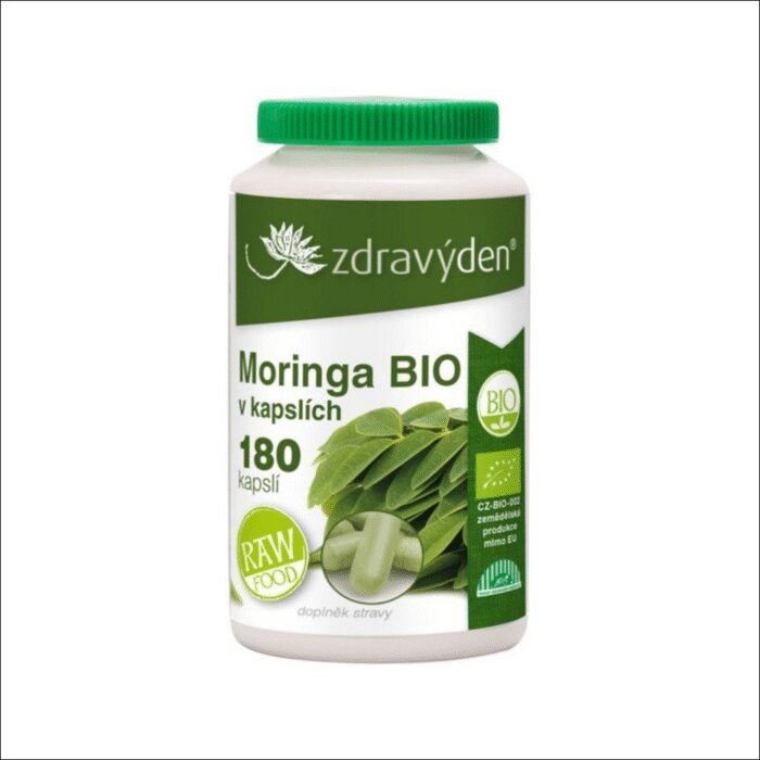 Faible énergie et fatigue - Moringa BIO 180 capsules Healthy Day