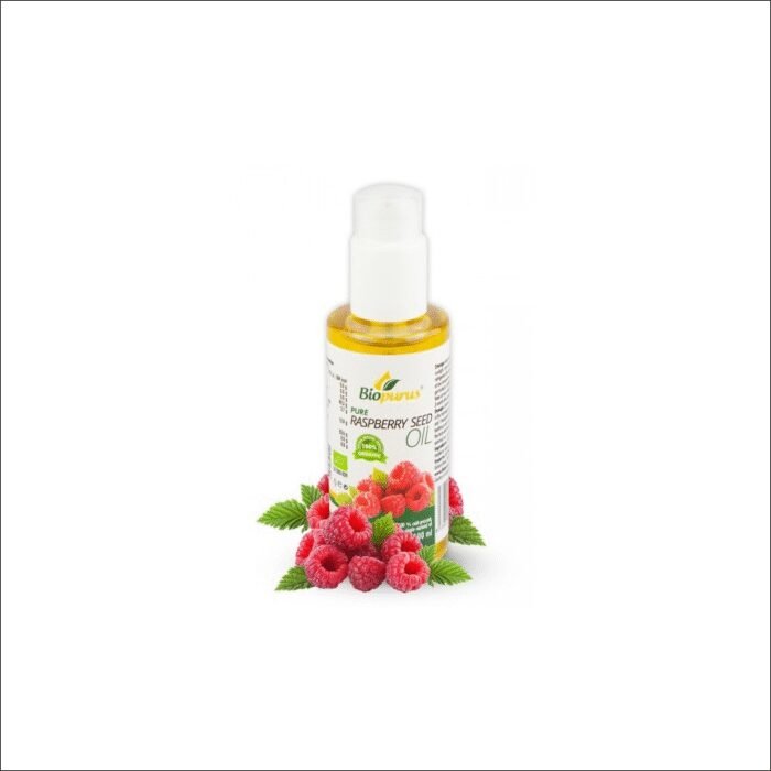 Dry and dehydrated skin - Raspberry oil with pump 100% BIO 100 ml Biopurus