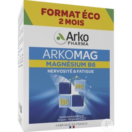 Reduction of fatigue and weakness - Arkopharma Arkomag Magnesium B6,