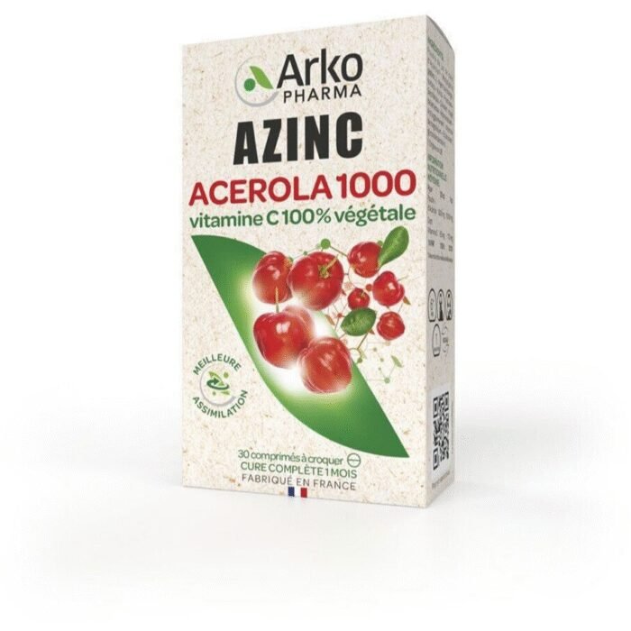 Reducción de la fatiga y debilidad - Arkopharma Azinc Acerola 1000,