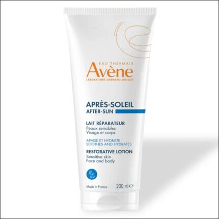 Sunburned skin – Avène After-Sun Restorative Lotion