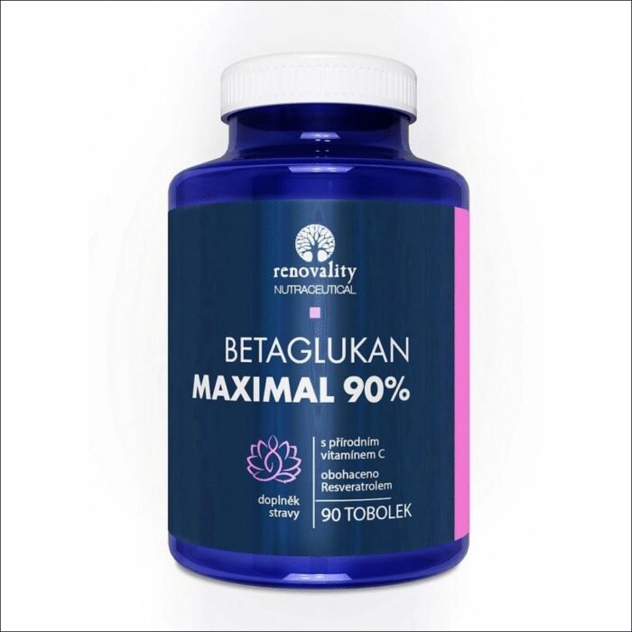 Weakened immune system - Betaglucan 90% MAXIMAL with Vitamin C of natural origin 90 capsules Renovality