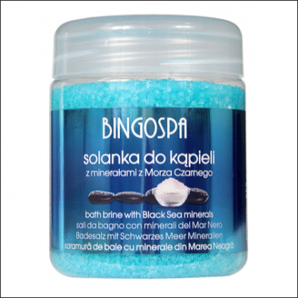 BINGOSPA - BRINE BATH BRINE WITH MINERALS FROM THE BLACK SEA, NET WEIGHT: 550 G,BINGOSPA - SOLANKA SOLANKA DO KĄPIELI Z MINERAŁAMI Z MORZA CZARNEGO, MASA NETTO: 550 G,BingoSpa