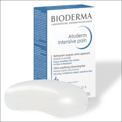 Dry and sensitive skin cleansing without irritation - Bioderma Atoderm Soothing Cleansing Bar Soap 2-Pack