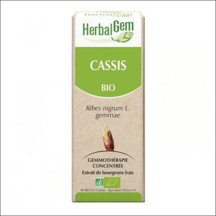 Inflamación y dolor articular - Blackcurrant concentrate Herbalgem Gemmotherapie Cassis Bio 30 ml
