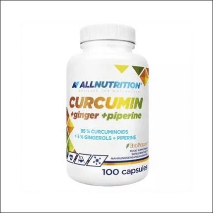 Chronic inflammation and joint pain - Curcumin + Ginger + Piperine, 100 capsules. AllNutrition