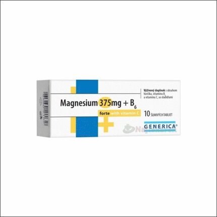 Muscle cramps and spasms – Generica Magnesium 375mg + B6 Forte with Vitamin C 10 tablets