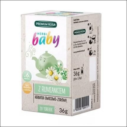 Restlessness and difficulty falling asleep – Herbi BABY with Chamomile, Fruit and Herbal Tea, 20 sachets