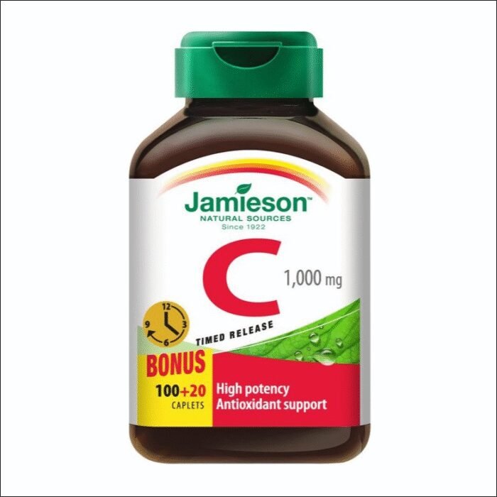 Low immune function - Jamieson Vitamin C 1000mg Time Release 120 Tablets