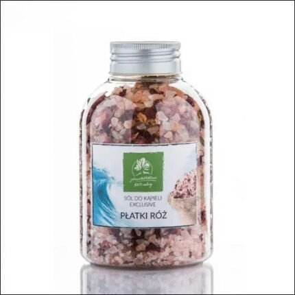 Dry and dehydrated skin - Kłodawska Bath Salt with Rose Petals, 600 g. Nature's Health