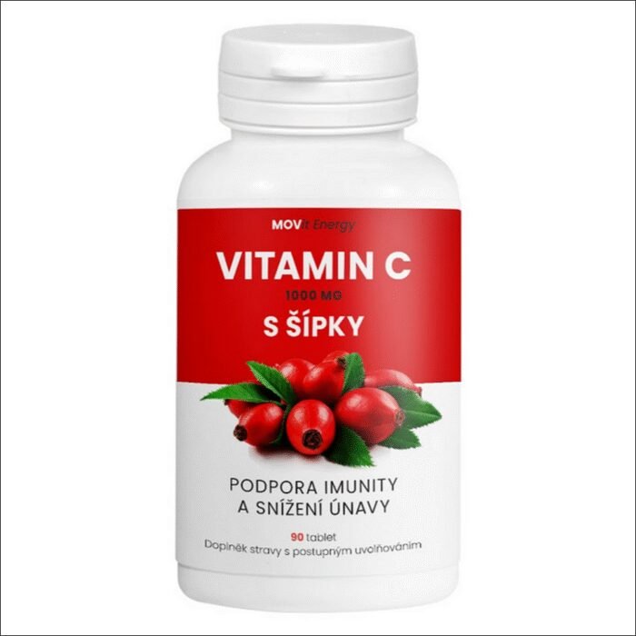 Fonction immunitaire faible – MOVIT Vitamin C 1000 mg with Rose Hips 90 tablets