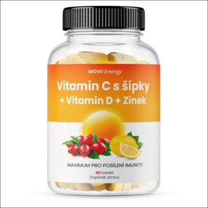 Low immune function – MOVIT Vitamin C 1200 mg with Rose Hips + Vitamin D + Zinc 90 tablets