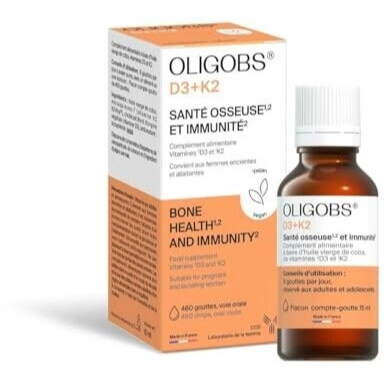 Soutien de la santé osseuse – Oligobs D3+K2,