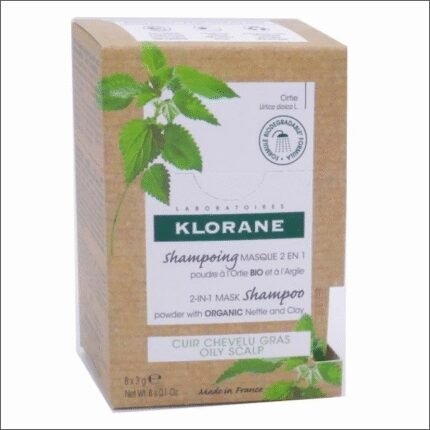 Cheveux secs et abîmés – Shampoo-mask Klorane 2 in 1 8x3g