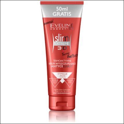 Видимый целлюлит на бедрах, ягодицах или животе - SLIM EXTREME 3D - THERMOACTIVE SLIMMING SERUM, CAPACITY 250 ML