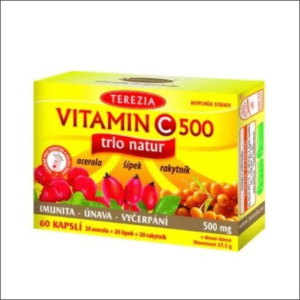 Système immunitaire faible - Terezia Vitamin C 500mg TRIO NATUR