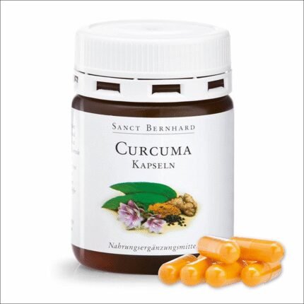 Воспаление и боль в суставах - Turmeric - Curcuma 60 capsules SANCT BERNHARD