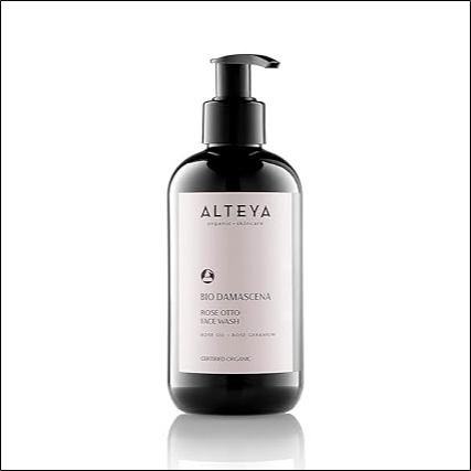 Dirt, impurities, and clogged pores - Alteya Organics Face Wash USDA Certified Organic Skin Care 8.5 Fl Oz/250 mL Bio Damascena Award-Winning Face Cleanser With Organic Bulgarian Rose Oil Purifying, Soothing and Beautifying