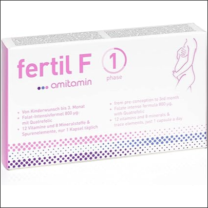 Folic acid deficiency during preconception - amitamin© Fertil F 1