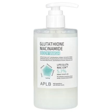 Brightens skin tone – Glutathione Niacinamide,