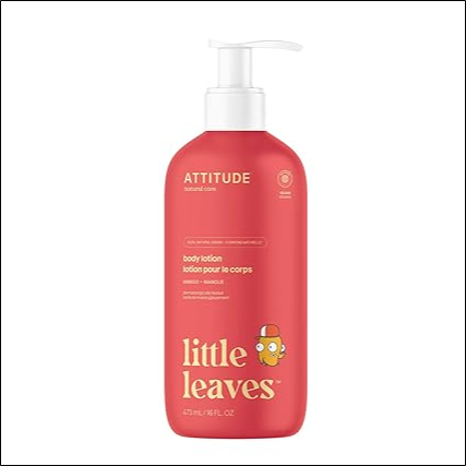 Dry and sensitive skin - ATTITUDE Body Lotion for Kids, EWG Verifed Moisturizer, Dermatologically Tested, Plant and Mineral Based Cream, Vegan, Mango, 16 Fl Oz