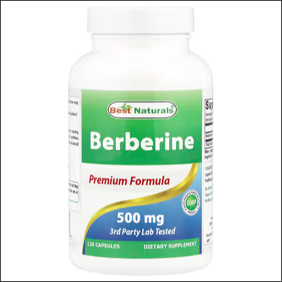 Нарушение уровня сахара в крови – Best Naturals, Berberine, 500 mg, 120 Capsules