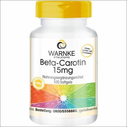 Deficiencia de vitamina A que afecta la visión - Beta-Carotin 15 mg, 100 pcs capsules