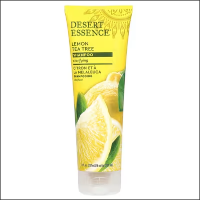 Oily scalp and greasy hair - Desert Essence Shampoo, Lemon & Tea Tree, 8 fl oz (237 ml)