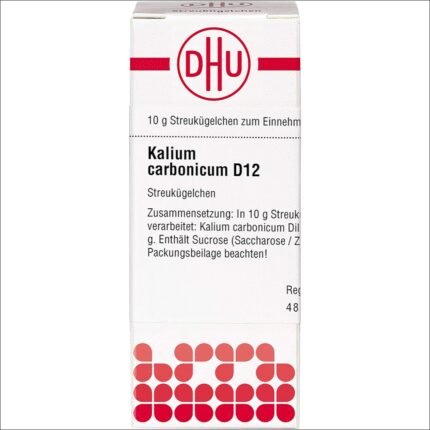 Physical exhaustion and chronic fatigue - DHU Potassium carbonicum D12 Scattering Balls 10 g Globules