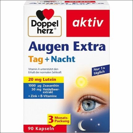Eye strain and fatigue - Doppelherz Eyes Extra Day + Night - Vitamin A,90 capsules