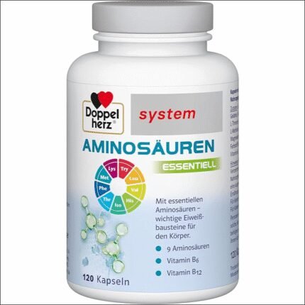 Muscle fatigue and poor recovery - Doppelherz System Essential Amino Acids - Plus Vitamin B6 and Vitamin B12 - 120 Capsules