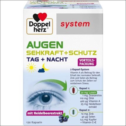 Eye fatigue and strain - Double Heart Eyes Vision + Protection System Capsules Pack of 120
