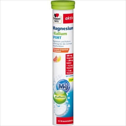 Muscle cramps and spasms - Double Heart Magnesium Potassium Sport, Pack of 15