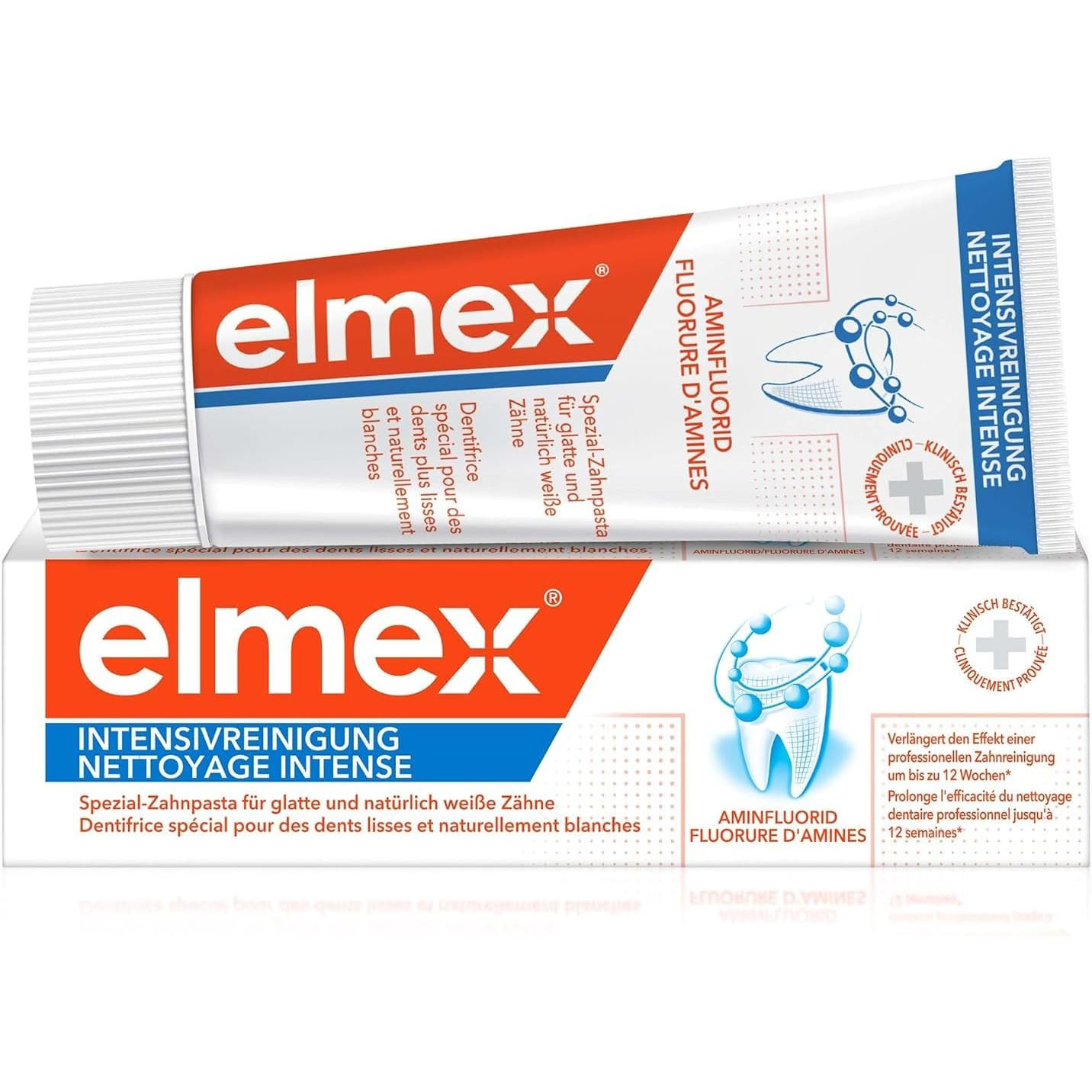 elmex menthol free toothpaste 50ml Reminéralise la Mousse émail-Dent Recaldent,