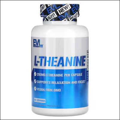 Стресс и тревожность - EVLution Nutrition, L-Theanine, 200 mg, 60 Veggie Caps