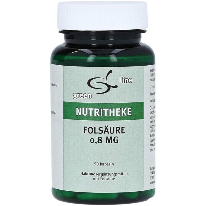 Deficiencia de ácido fólico - Folic Acid 0.8 mg Capsules Pack of 90