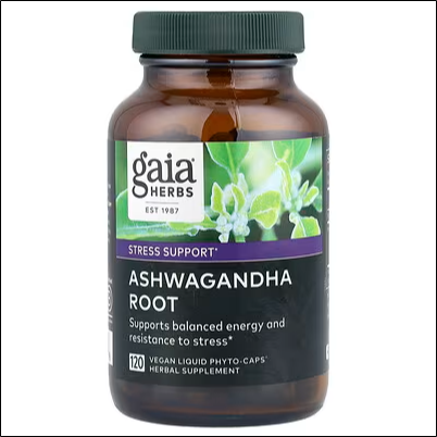 Управление стрессом и тревожностью – Gaia Herbs Ashwagandha Root 120 Vegan Liquid Phyto-Caps®