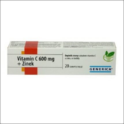 Weak immune system - Generica Vitamin C 600 mg + zinc 20 tbl