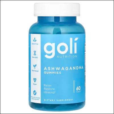 Стресс и тревожность – Goli Nutrition Ashwagandha Gummies 60 pcs