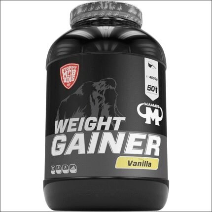 Difficulty gaining weight – Mammut Nutrition Crash Weight Gainer Powder Vanilla - 4.5 kg - 518 kcal/shake for weight gain - 80% carbohydrates - 4-component protein - Ideal for endurance and performance athletes