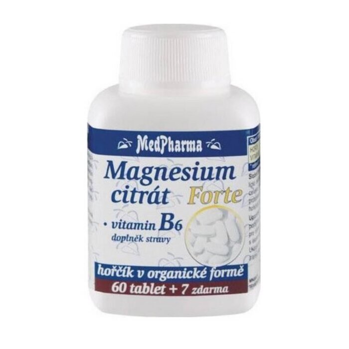 Apoyar el sistema nervioso – MedPharma Magnesium Citrate Forte + Vitamin B6,