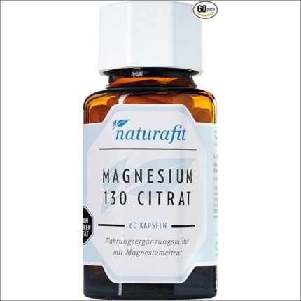 Crampes et spasmes musculaires – Naturafit Magnesium 130 Citr Capsules