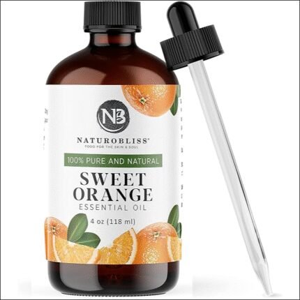 Stress et anxiété – NaturoBliss 100% Pure & Natural Sweet Orange Essential Oil Therapeutic Grade Premium Quality Oil with Glass Dropper - Huge 4 fl. Oz - Perfect for Aromatherapy and Relaxation