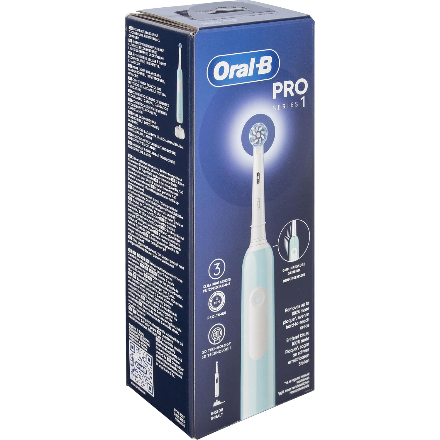 oral b electric rechargeable pro series 410 g Modes de brossage multiples-Série Pro rechargeable électrique,