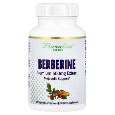 Нарушение уровня сахара в крови – Paradise Herbs, Berberine, 500 mg, 60 Vegetarian Capsules
