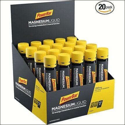 Crampes et spasmes musculaires – PowerBar Magnesium Liquid Ampoules 20 x 25 ml Supplement Ampoules