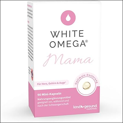 Apport insuffisant en DHA pendant la grossesse - Premium Omega-3 Capsules - For Mum & Baby - 293 mg DHA and 173 mg EPA,90 Mini Capsules
