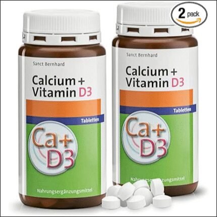 Calcium deficiency causing brittle bones and weak teeth – Sanct Bernhard Calcium + Vitamin D3 Tablets with Calcium, Vitamin D3 2 x 150 Tablets