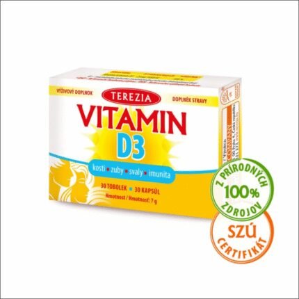 Дефицит витамина D - TEREZIA Vitamín D3 1000 IU